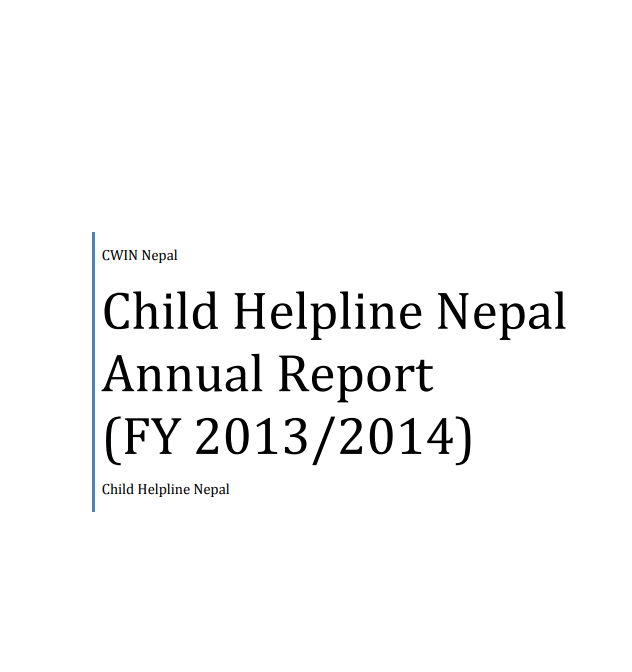 Child Helpline Nepal Annual Report (FY 2013/2014)