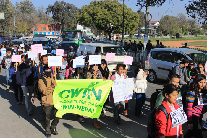 Demonstration against rape